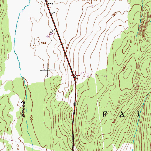 Topographic Map of Maple Grove Campground, VT
