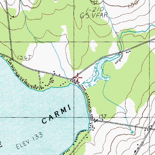 Topographic Map of Miller Camp (historical), VT