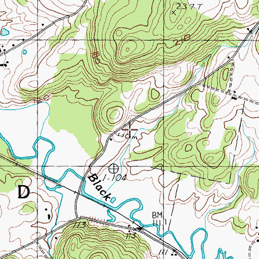 Topographic Map of Morey Cemetery, VT