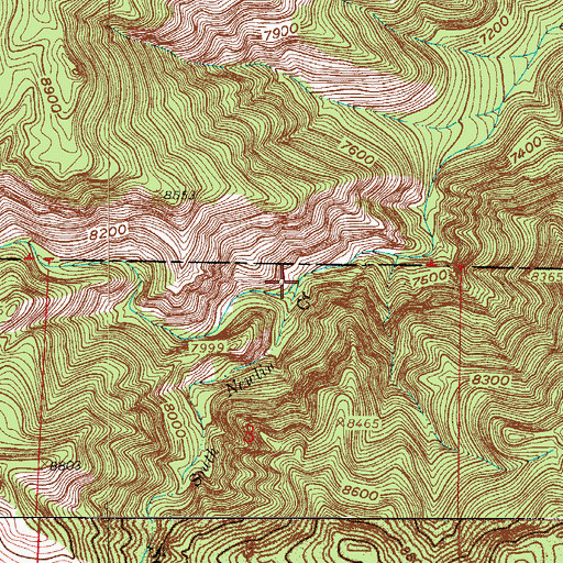 Topographic Map of South Newlin Creek, CO