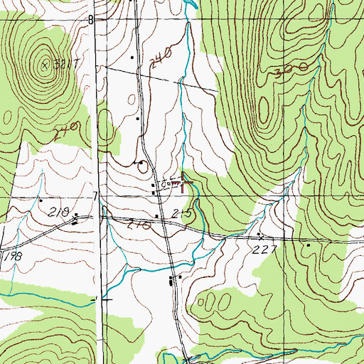 Topographic Map of North Fairfield - Herrick Cemetery, VT