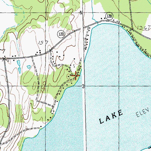 Topographic Map of Patten Camp, VT