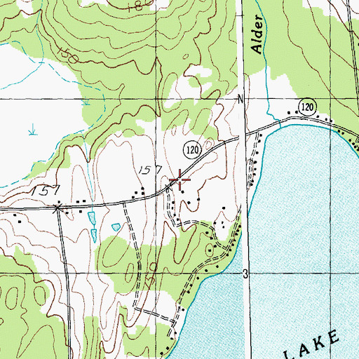 Topographic Map of Patton Cemetery, VT