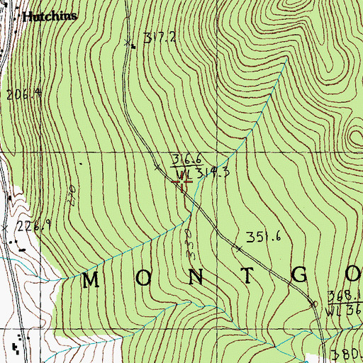 Topographic Map of Roegan Road Cemetery, VT