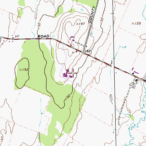 Topographic Map of Northwest State Correctional Facility - Swanton, VT