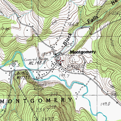 Topographic Map of Saint Bartholomews Episcopal Church, VT