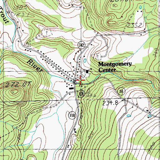 Topographic Map of Saint Isadore Parish Hall, VT