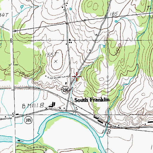 Topographic Map of School Number 1 (historical), VT