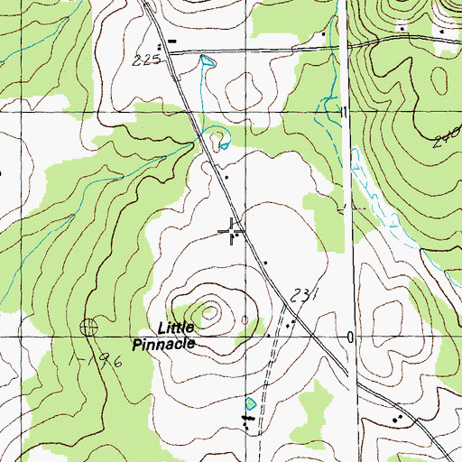 Topographic Map of School Number 10 (historical), VT