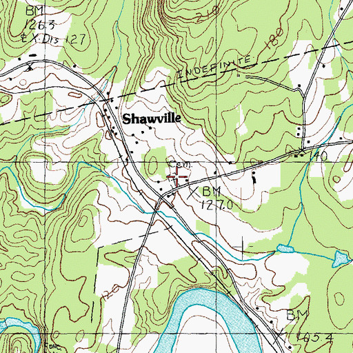Topographic Map of Sheldon Union Cemetery, VT