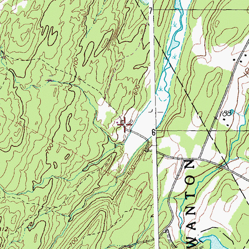 Topographic Map of Swanton Hill Cemetery, VT