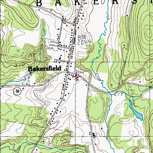Topographic Map of Tri-Church Parish Church, VT