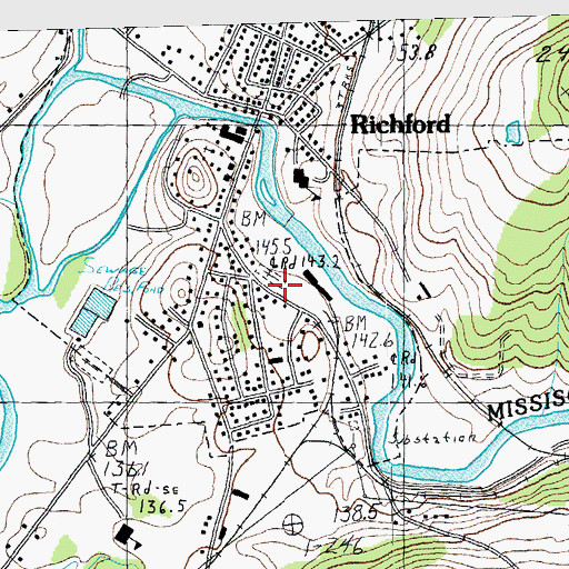 Topographic Map of Troy Street Cemetery, VT
