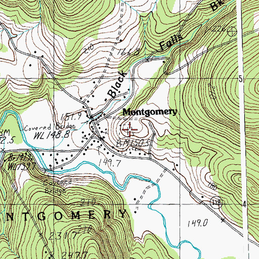 Topographic Map of Village Cemetery, VT