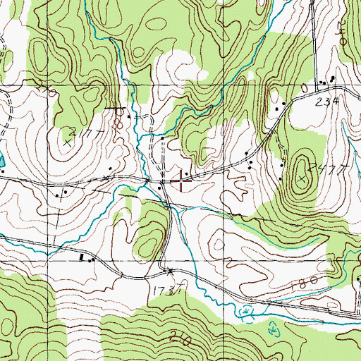 Topographic Map of West School (historical), VT