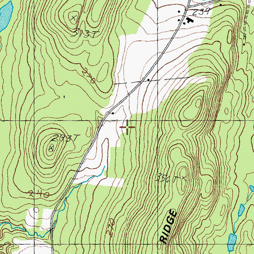 Topographic Map of Wolf Run Cross Country Ski Center, VT