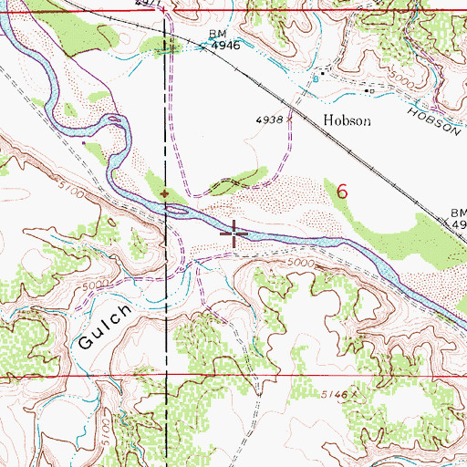 Topographic Map of Richie Gulch, CO