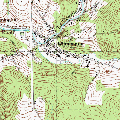 Topographic Map of Baker Field, VT