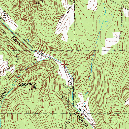Topographic Map of Coleman Cemetery, VT
