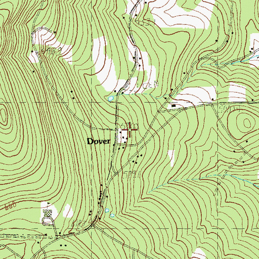Topographic Map of Dover Common, VT
