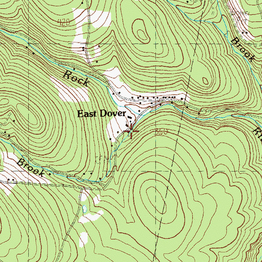 Topographic Map of Dover Free Library, VT