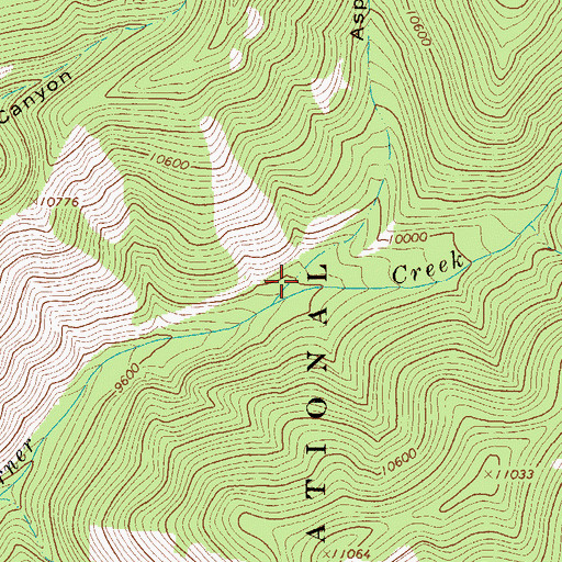 Topographic Map of Aspen Gulch, CO