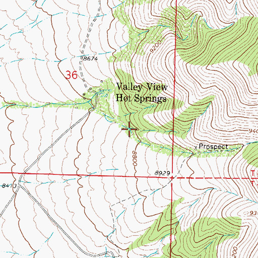 Topographic Map of Hot Springs Canyon, CO