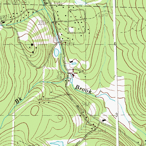 Topographic Map of Haystack Golf and Country Club, VT
