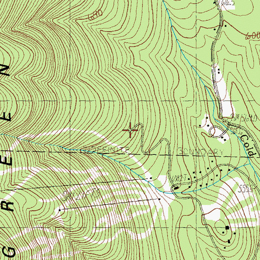 Topographic Map of Hermitage Touring Center, VT