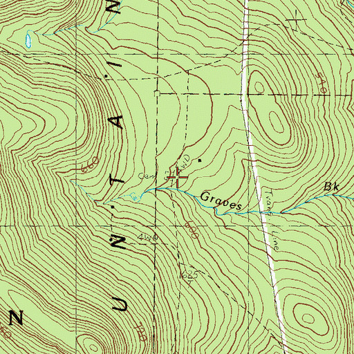 Topographic Map of Jewell - Wheeler Hill Cemetery, VT