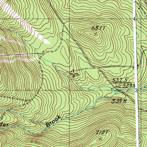 Topographic Map of North Cemetery, VT
