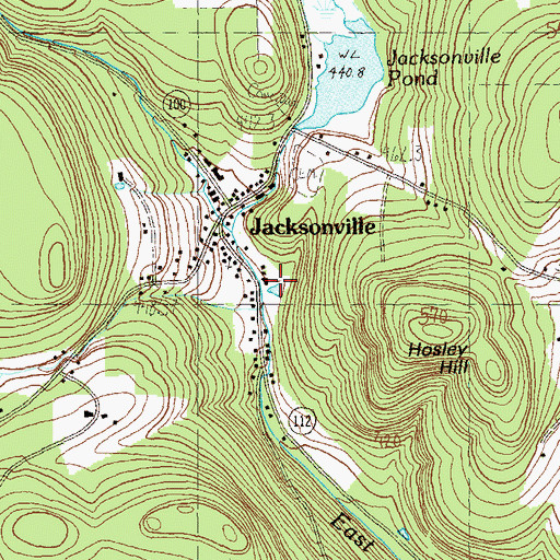Topographic Map of North River Winery, VT