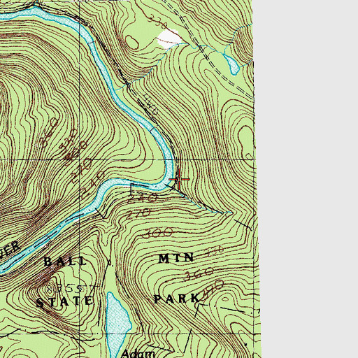 Topographic Map of Railroad Bed Trail, VT