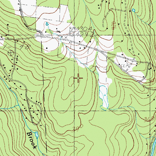 Topographic Map of Riverside Cemetery, VT