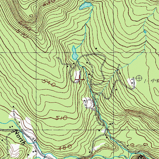 Topographic Map of Robinson Dalewood Cemetery, VT