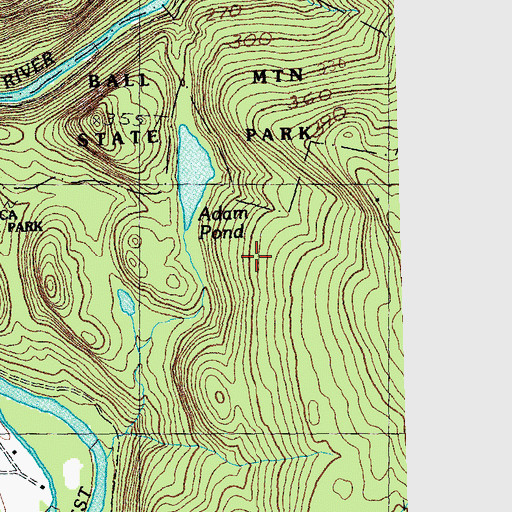 Topographic Map of Salmon Hole, VT