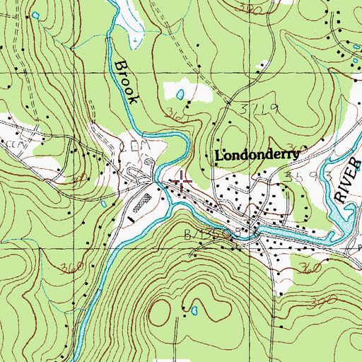 Topographic Map of Second Congregational Church, VT