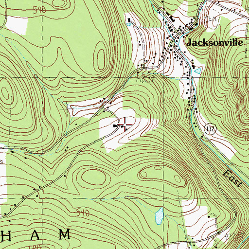 Topographic Map of Whitingham Free Public Library, VT