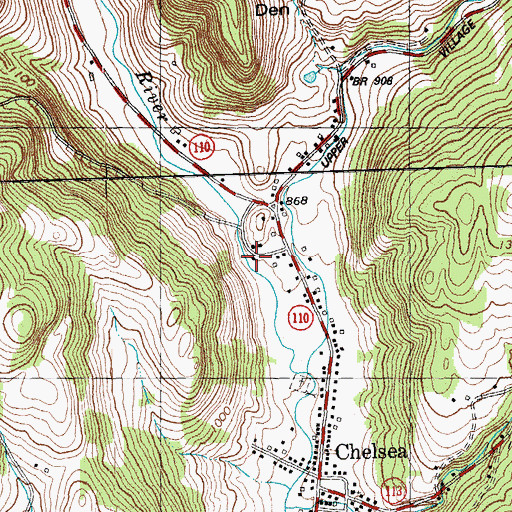 Topographic Map of Alden Speare Memorial Library, VT