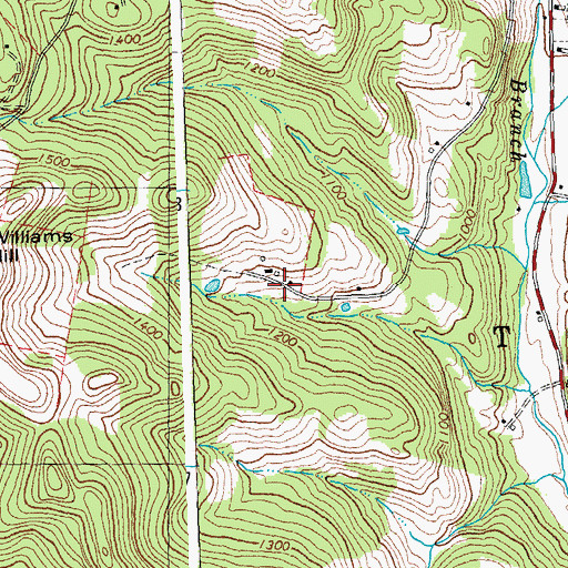 Topographic Map of Avery Family Cemetery, VT