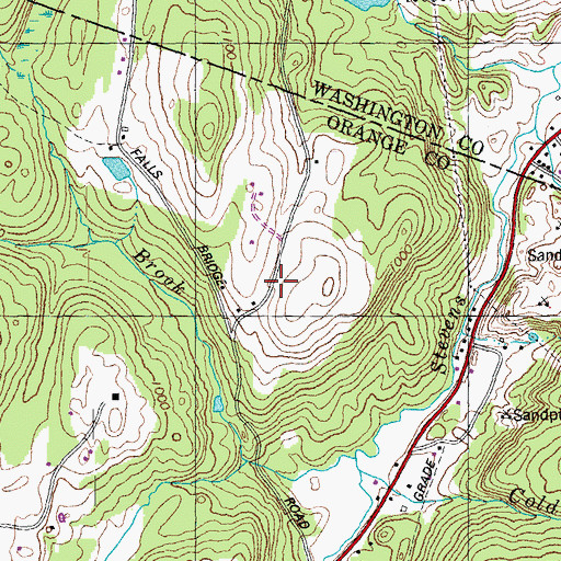 Topographic Map of Barre City Municipal Forest, VT