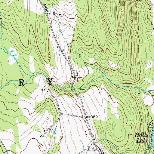 Topographic Map of Brock Hill School (historical), VT