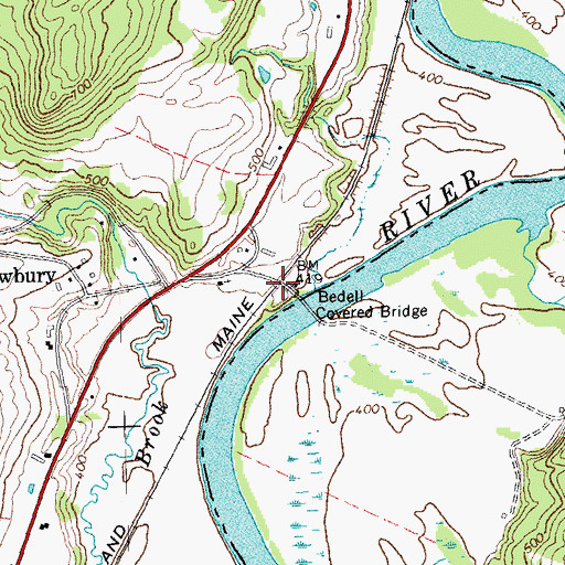 Topographic Map of Conicut Station (historical), VT