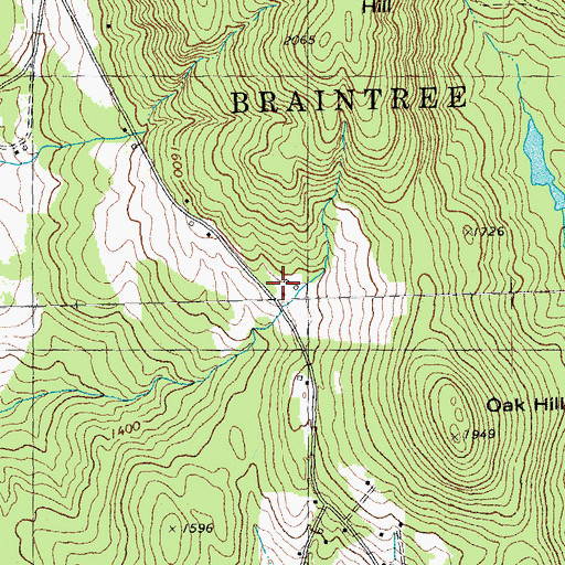 Topographic Map of Connecticut Corners Cemetery, VT