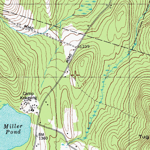 Topographic Map of Cook - Huse - Fulton Cemetery, VT