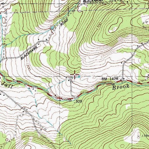 Topographic Map of Corwin Cemetery, VT