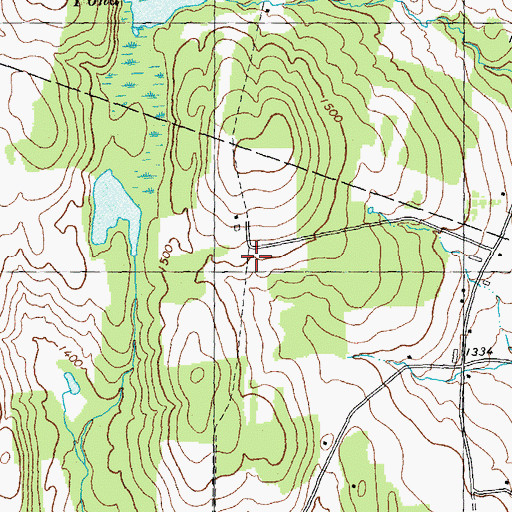 Topographic Map of Doggall Cemetery, VT
