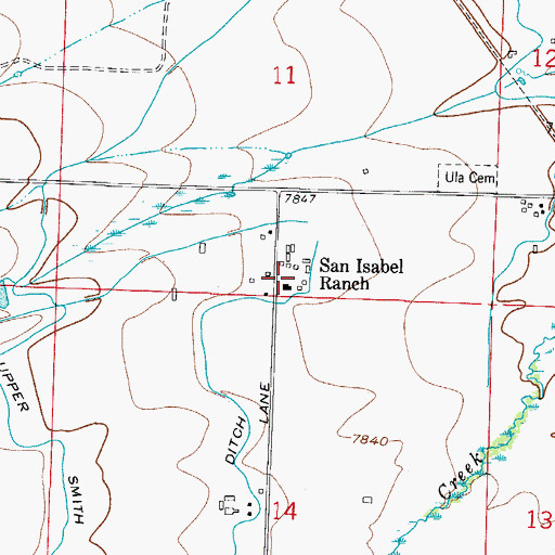 Topographic Map of San Isabel Ranch, CO