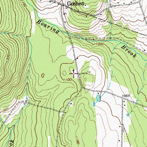 Topographic Map of Goshen Cemetery, VT