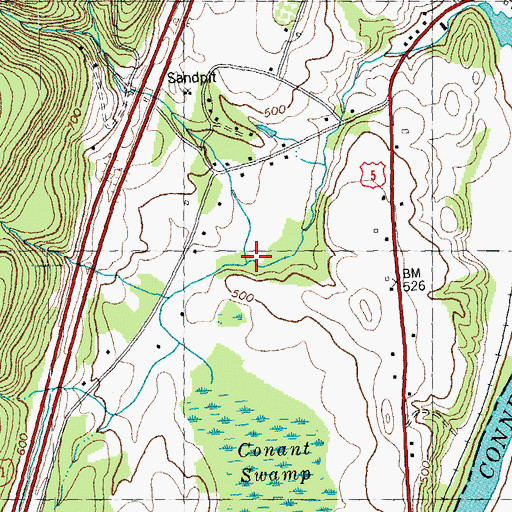 Topographic Map of Gunn Brook, VT